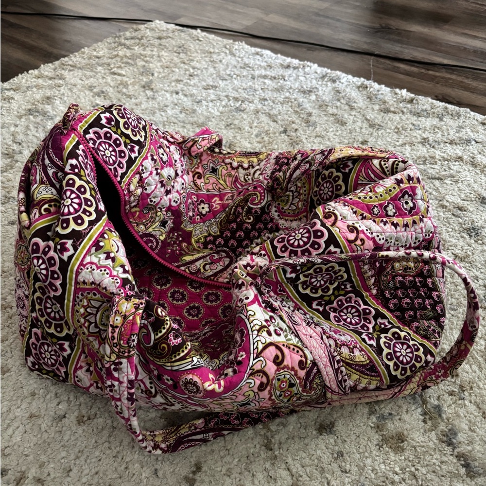 Vera Bradley Pink Paisley Duffle